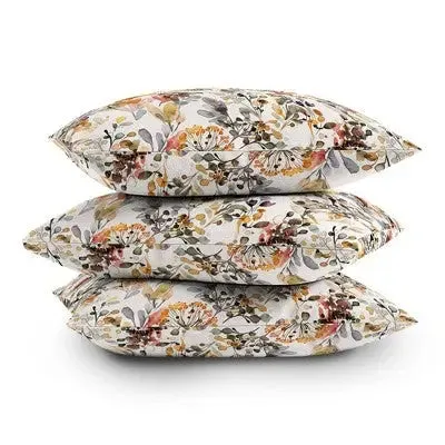 18"x18" Ninola Design Wild Grasses Rustic Organic Holiday Square Throw Pillow - Deny Designs