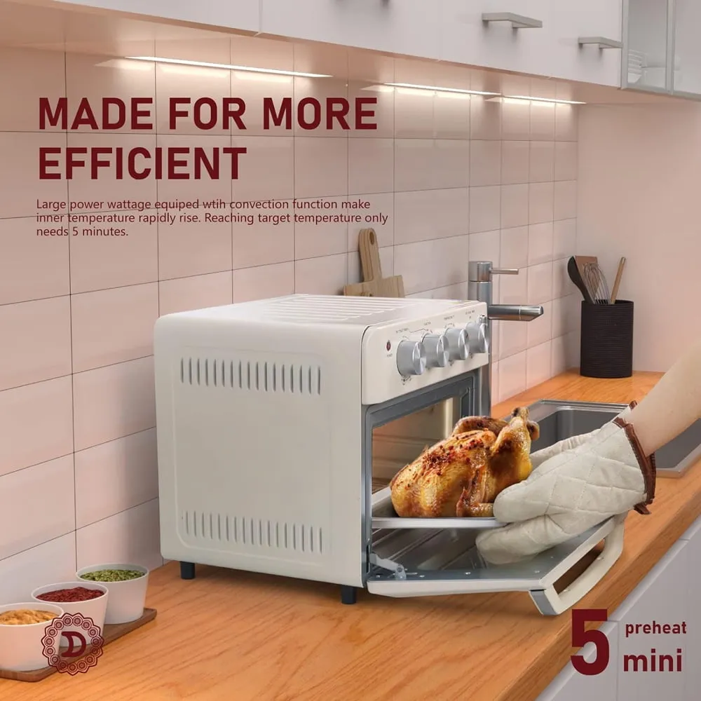 19QT Countertop Convection Toaster Oven Air Fryer Combo Rotisserie Rack US STOCK