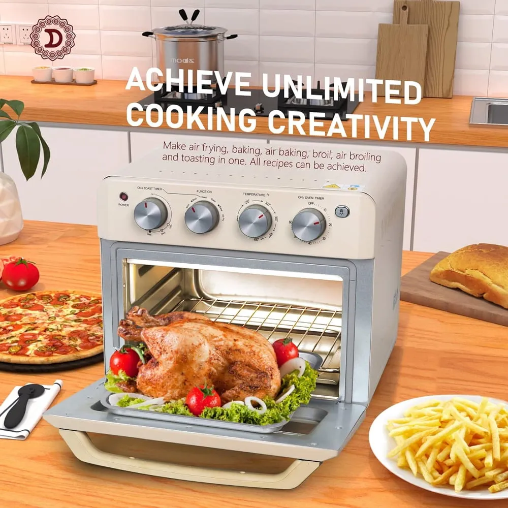 19QT Countertop Convection Toaster Oven Air Fryer Combo Rotisserie Rack US STOCK