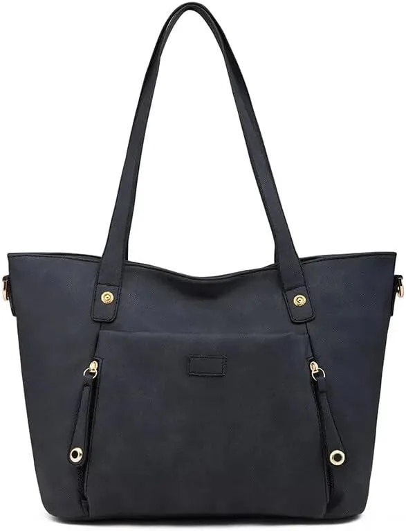 2023 Women Bag Solid Color Leisure Composite Bag Large Capacity Handbag Versatile Femal Shoulder Bags (Brown)