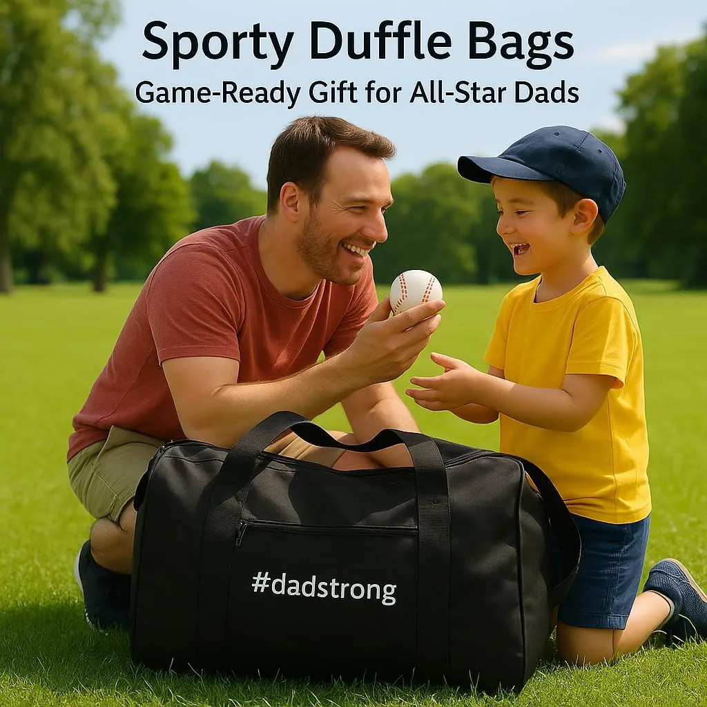 24 Sporty Duffle Bags Set - Customizable Text, Logo - Polyester, Adjustable Strap, Front Pocket, Roll Styling - Black