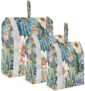 3 Set Travel Packing Cubes Lightweight Foldable Cacti Succulents Luggage Bags Organizers for Travel Accessories Travel Essentials