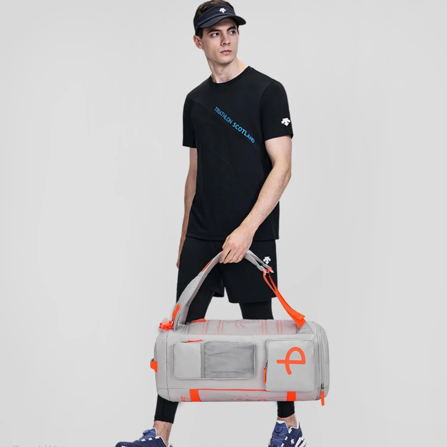 40L Extra Large Gym Backpack for Men, Big Gym Bag with Shoes Compartment, Waterproof Heavy Duty Duffel Bags, Men's Workout Backpacks for Outdoor Sport,Hiking,Camping,Travel