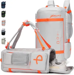 40L Extra Large Gym Backpack for Men, Big Gym Bag with Shoes Compartment, Waterproof Heavy Duty Duffel Bags, Men's Workout Backpacks for Outdoor Sport,Hiking,Camping,Travel