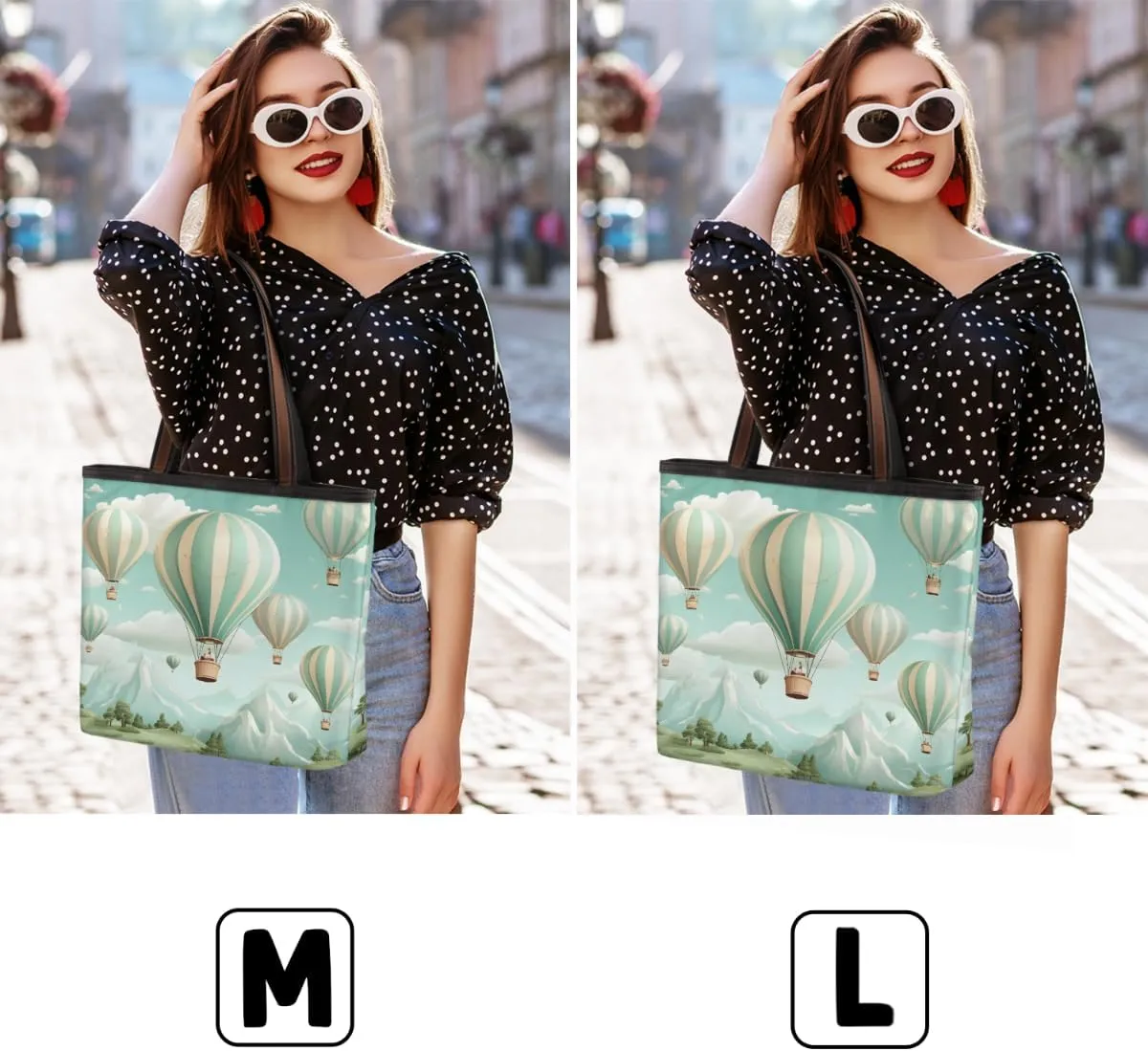 Abstract Geometric Stripe Tote Bag with Zipper 15 Inch Canvas Tote Bag for Women Shoulder Handbag