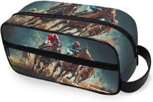 ALAZA Travel Toiletry Bag Hanging Dopp Kit Shaving Bag Large Racecourse Toiletries Organizer Accessories Bags for Men Women