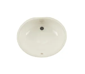 Allora USA - VCS-1013B - 13" x 10" x 7" Under-counter Series Vanity Sink - Biscuit