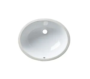 Allora USA VCS-1114 11" x 14" x 7" Under-Counter Series Vanity Sink White