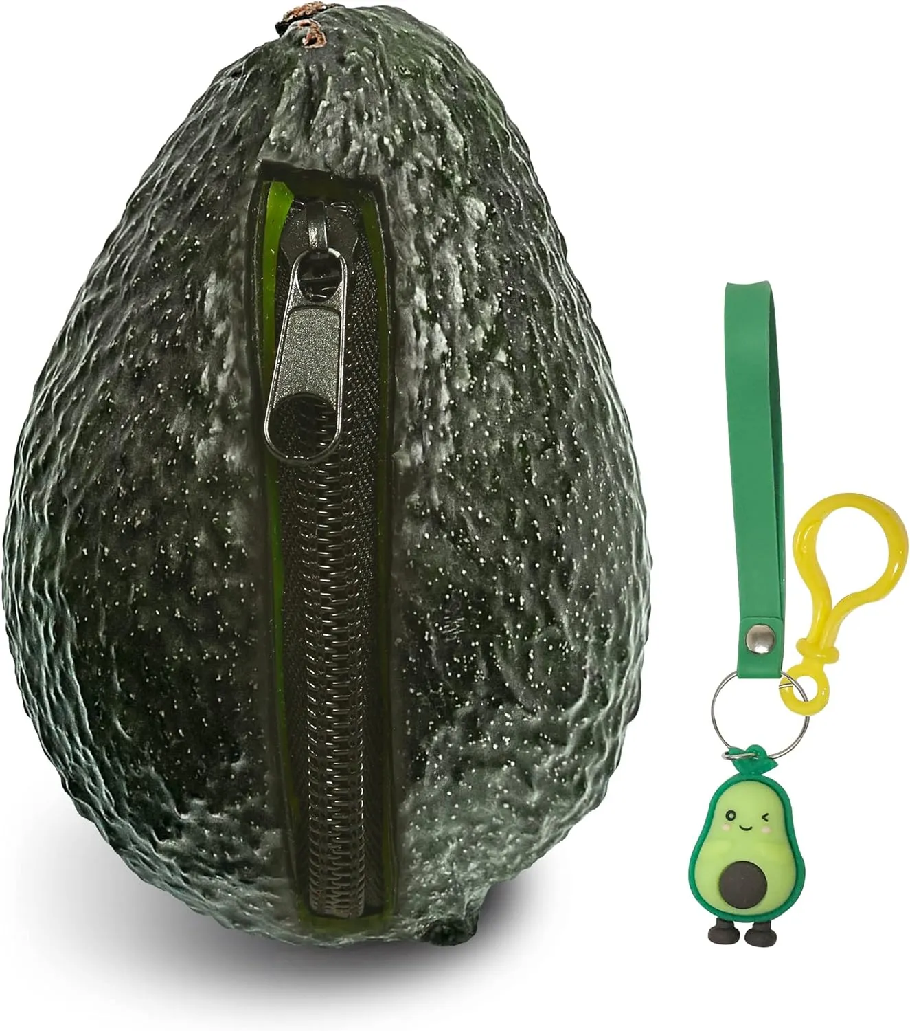 Avocado Coin Purse Pouch | Realistic Looking Avocado Wallet | Funny Novelty Gifts For Avocado Lover | Avocado Decor Decorations Accessories