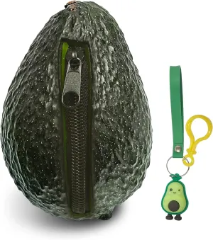 Avocado Coin Purse Pouch | Realistic Looking Avocado Wallet | Funny Novelty Gifts For Avocado Lover | Avocado Decor Decorations Accessories