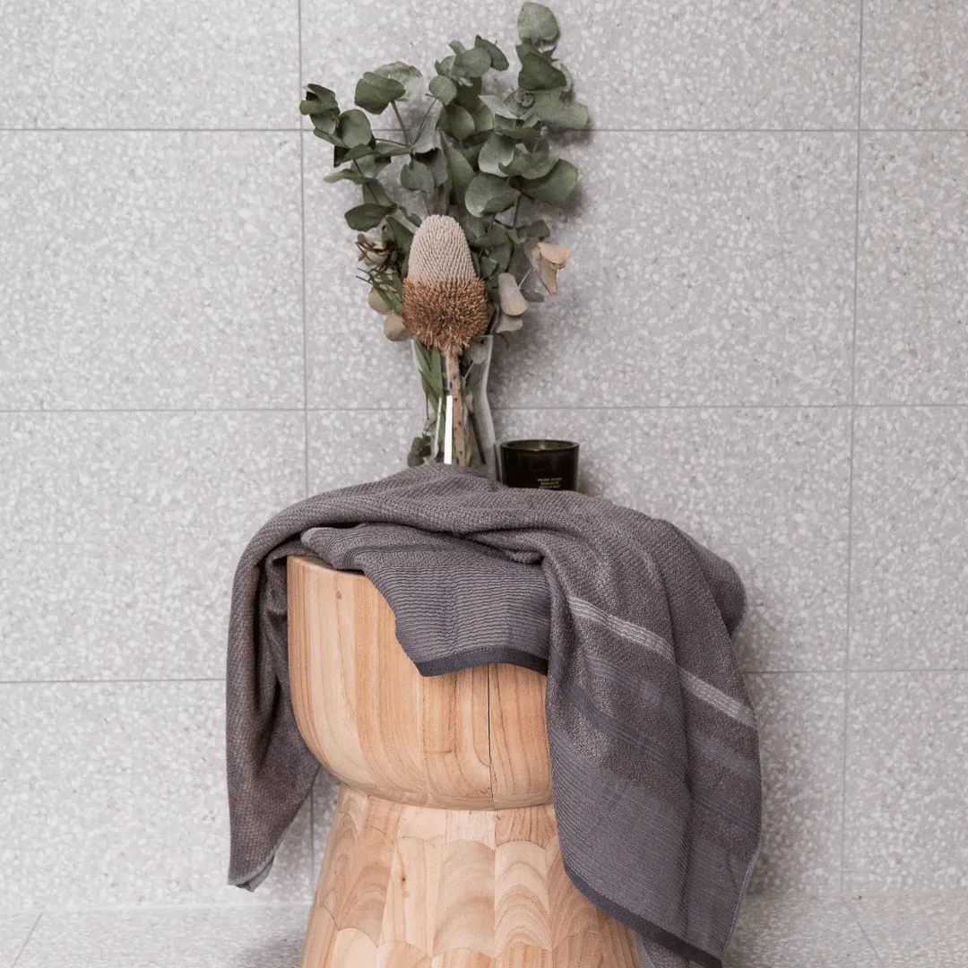 Bamboo Linear Stripe Towels