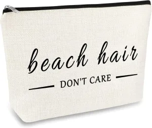 Beach Gifts for Women Beach Lover Makeup Bags Gift Beach Themed Cosmetic Bag Gifts Birthday Christmas Graduation Gift for Women Girl Teens Beach Lover Funny Vacation Gifts Travel Make Up Pouch