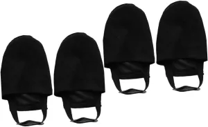 BESPORTBLE 2 Pairs Bowling Sliding Mat Boys and Girls Bowling Shoe Slider Black Sports Accessory