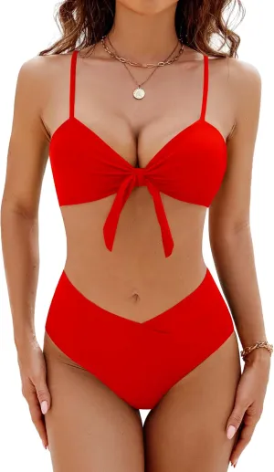 Blooming Jelly Women's High Waisted Bikini Sets Two Piece Swimsuit Sexy Bathing Suits