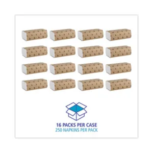 Boardwalk 6200 Multifold Paper Towels, 1-Ply, White, 9 x 9.45, Pack of 250 Towels, Carton of 16 Packs