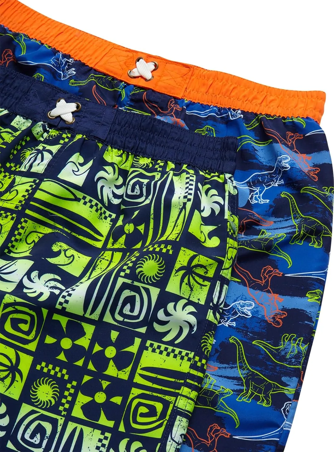 Boys Rash Guard Swimsuit Set  4-Piece Kids Short Sleeve Bathing Suit Swimwear Sets (Sizes: 5-12)