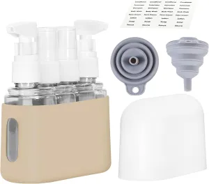 Bpluma Travel Bottles, Leak Proof Containers For Toiletries TSA Approved Airplane Accessories Kits For Liquid With Labels