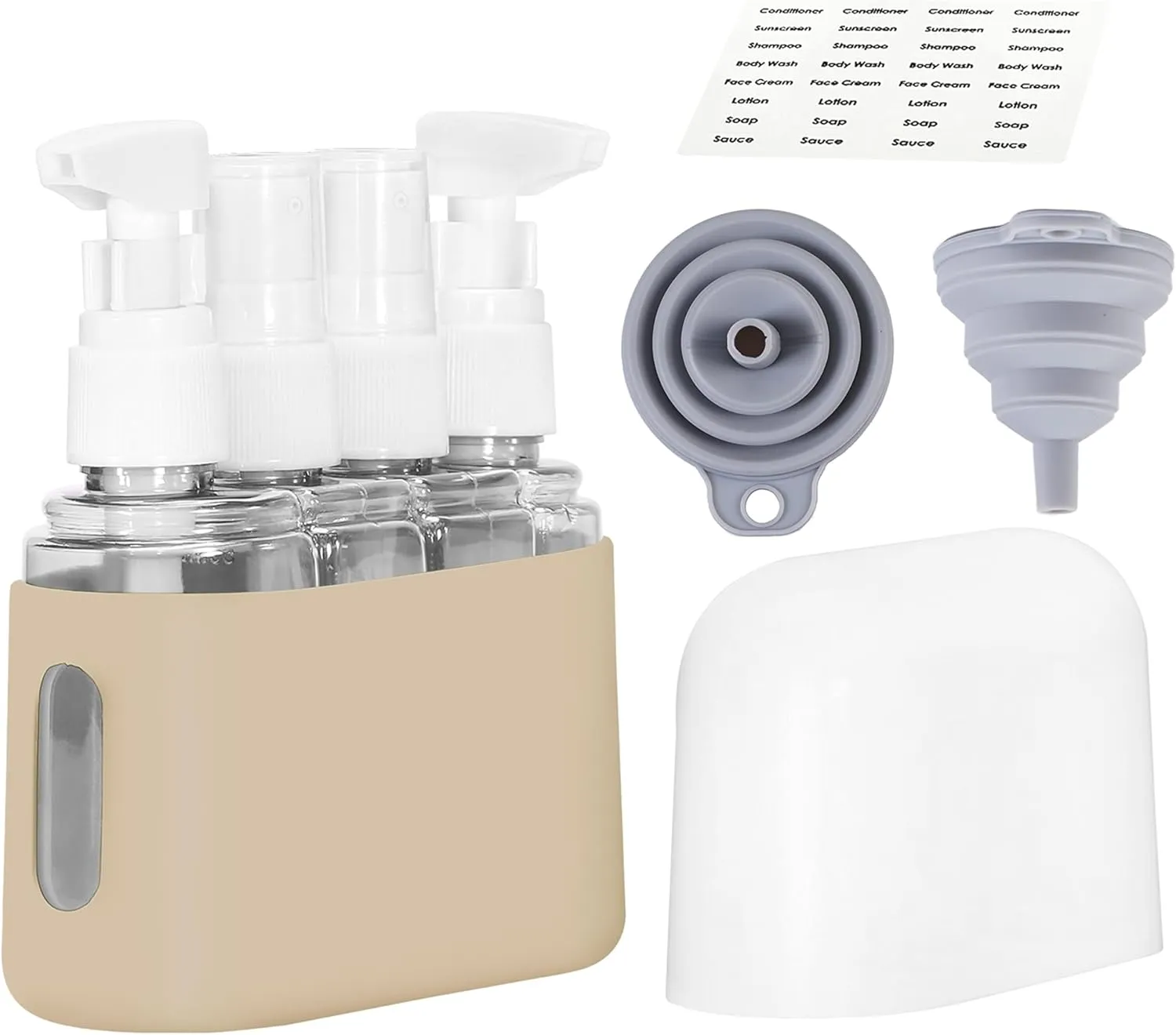 Bpluma Travel Bottles, Leak Proof Containers For Toiletries TSA Approved Airplane Accessories Kits For Liquid With Labels