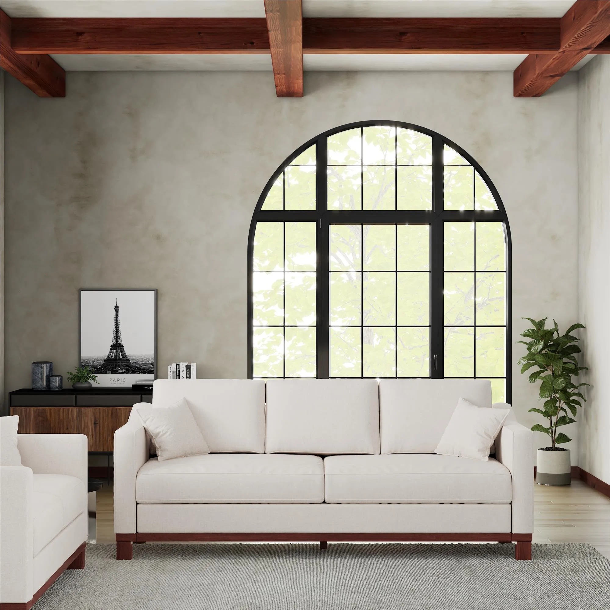 Brooklyn Upholstered Wood Base Sofa