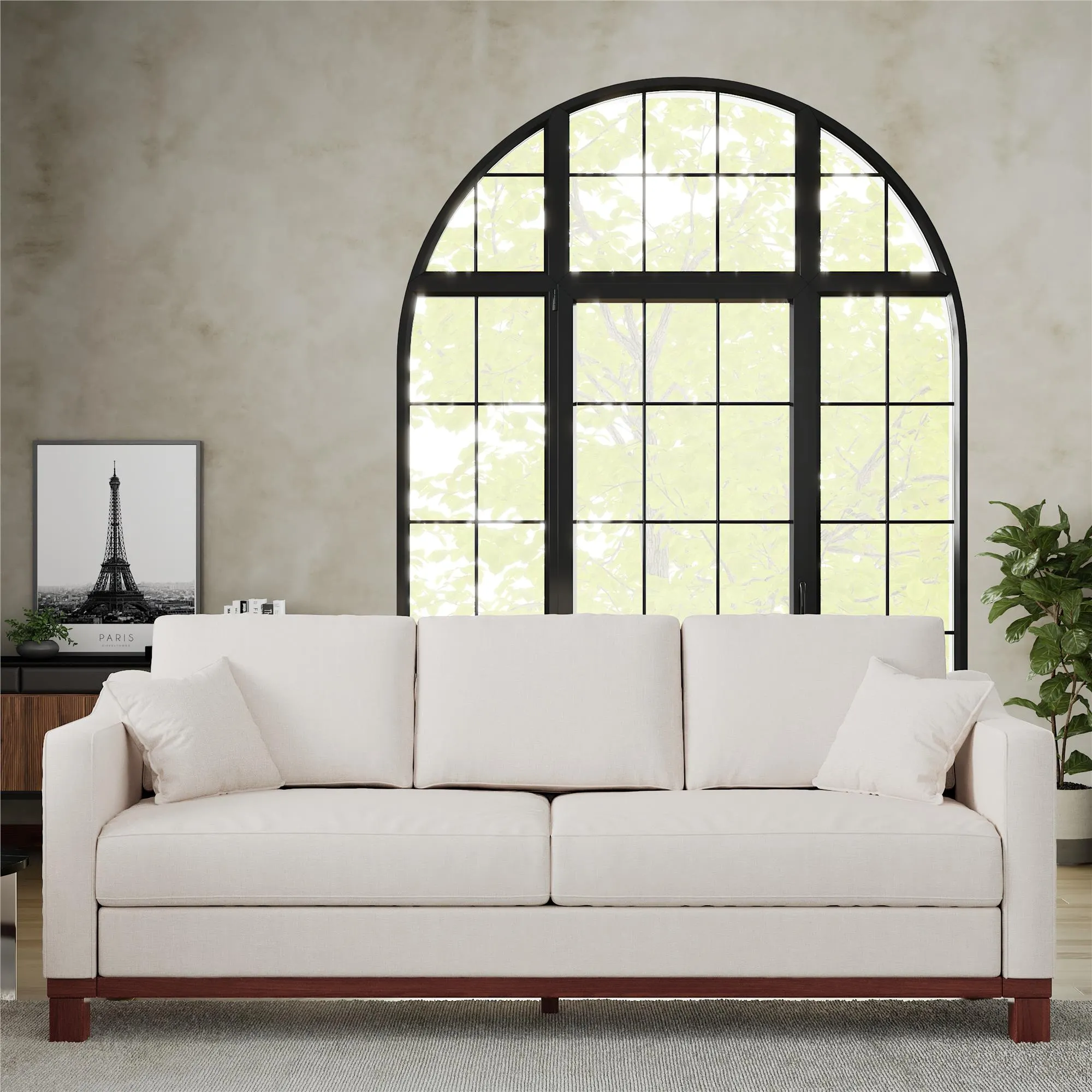 Brooklyn Upholstered Wood Base Sofa