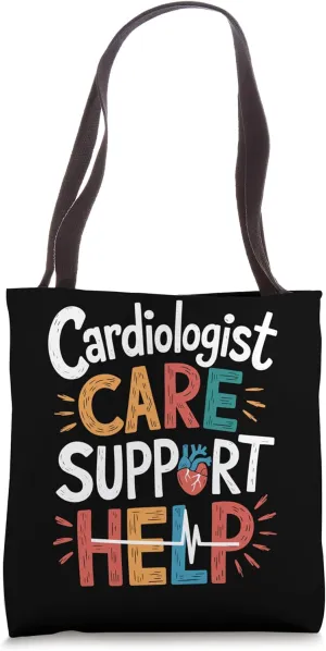 Cardiologist Heart Specialist and Cardiology Heart Doctor Tote Bag