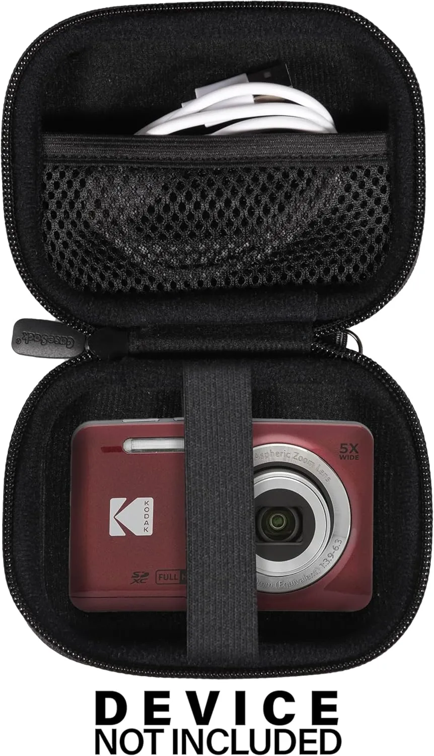 CaseSack Camera Case compatible with KODAK PIXPRO FZ55 16MP Digital Camera (Red)