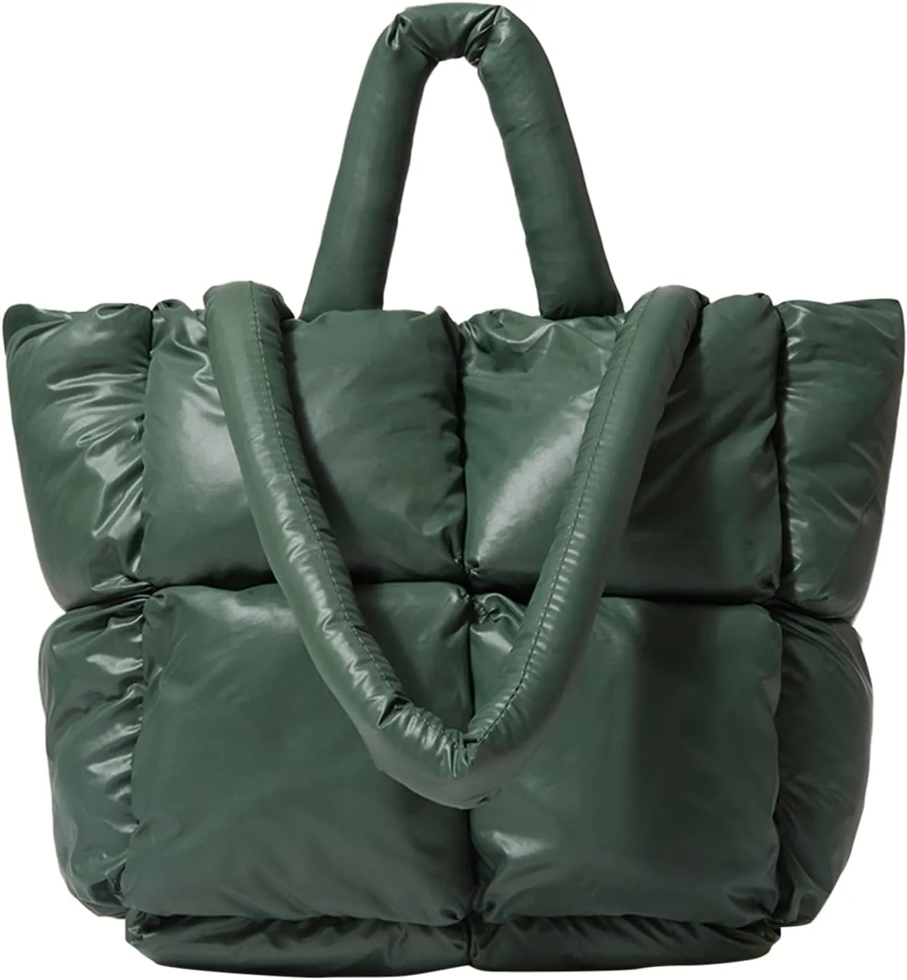 Cross Body Bag For Woman Light Large Quilted Shoulder Bag Carryall Puffer Hobo Bag For Her Friends Travel College F