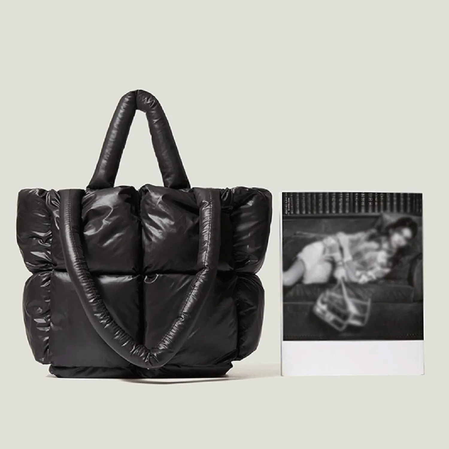 Cross Body Bag For Woman Light Large Quilted Shoulder Bag Carryall Puffer Hobo Bag For Her Friends Travel College F