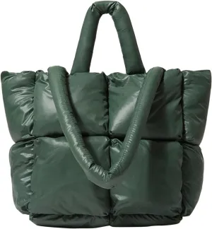 Cross Body Bag For Woman Light Large Quilted Shoulder Bag Carryall Puffer Hobo Bag For Her Friends Travel College F