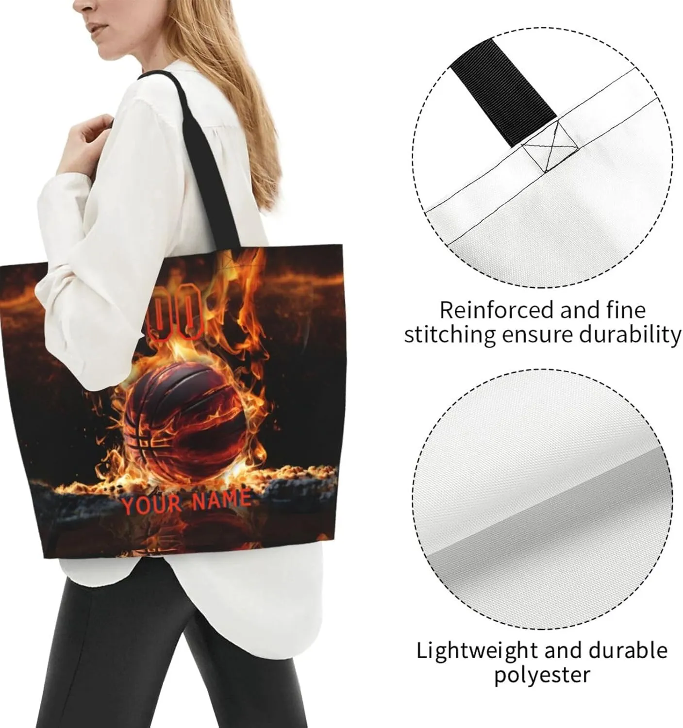 Custom Softball Tote Bag Shoulder Bag Softball Mom Handbag Shopping Bag Personalized Softball Mom Bag Tote Gifts For Women