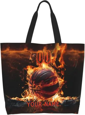 Custom Softball Tote Bag Shoulder Bag Softball Mom Handbag Shopping Bag Personalized Softball Mom Bag Tote Gifts For Women