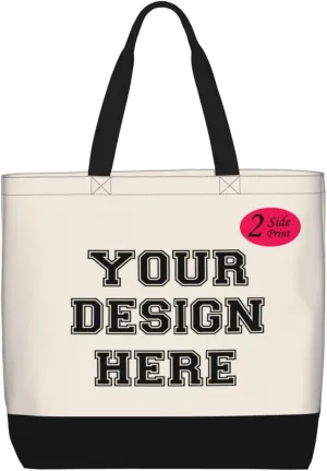 Custom Tote Bags for Women with Image Text logo, Personalized Tote Bag Gifts for Mom Teachers, Customized Handmade Totes