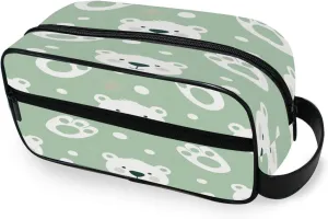 Cute Bear Travel Toiletry Bag for Women Men, Hanging Cosmetic Bag, Water Resistant Shaving Bag for Toiletries Accessories