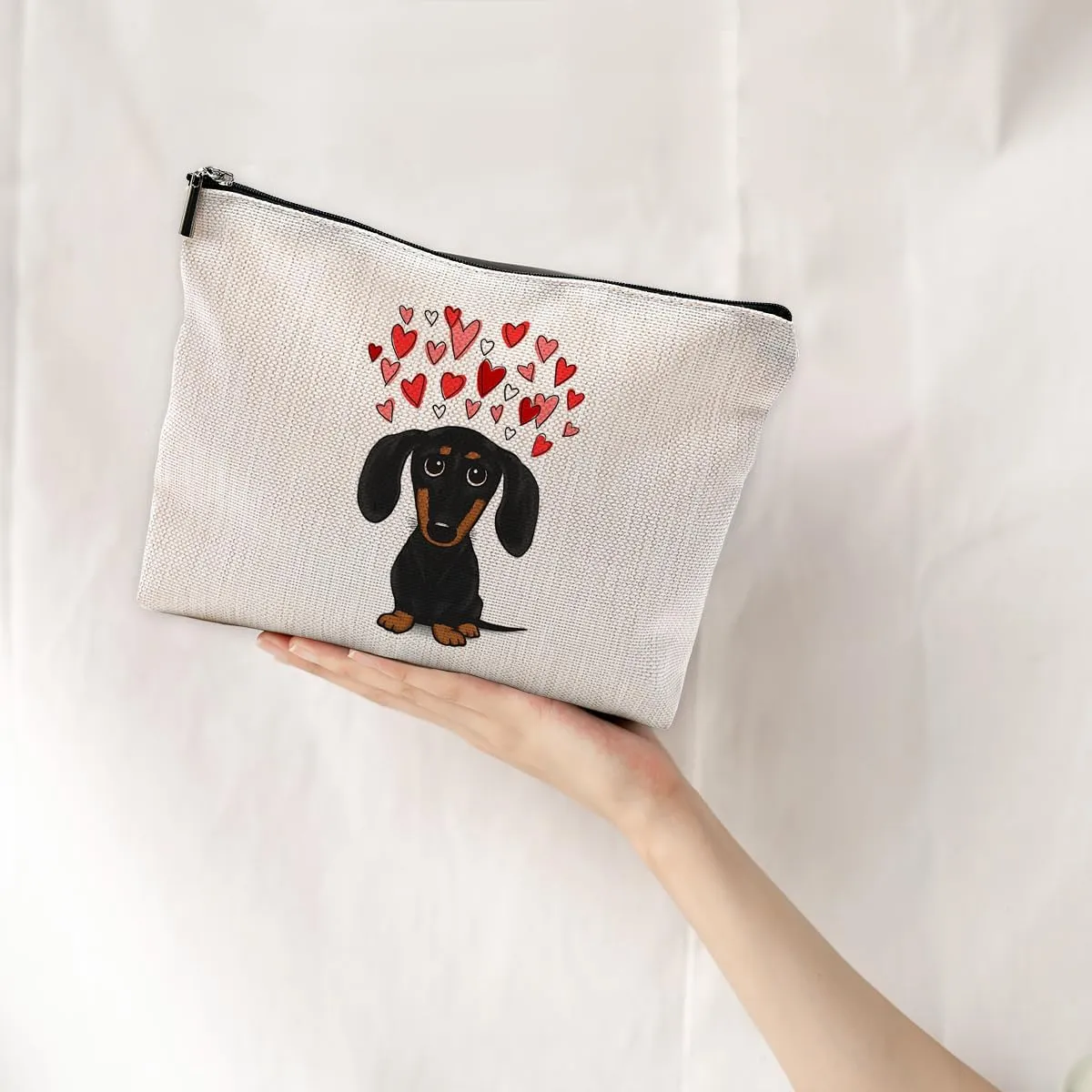 Dachshund Makeup Bag,Dachshund Cosmetic Bag,Dachshund Makeup Travel Toiletry Bag,Dachshund Mom Gifts,Dachshund Lover Gifts,Dachshund Gifts for women,Valentine Gifts