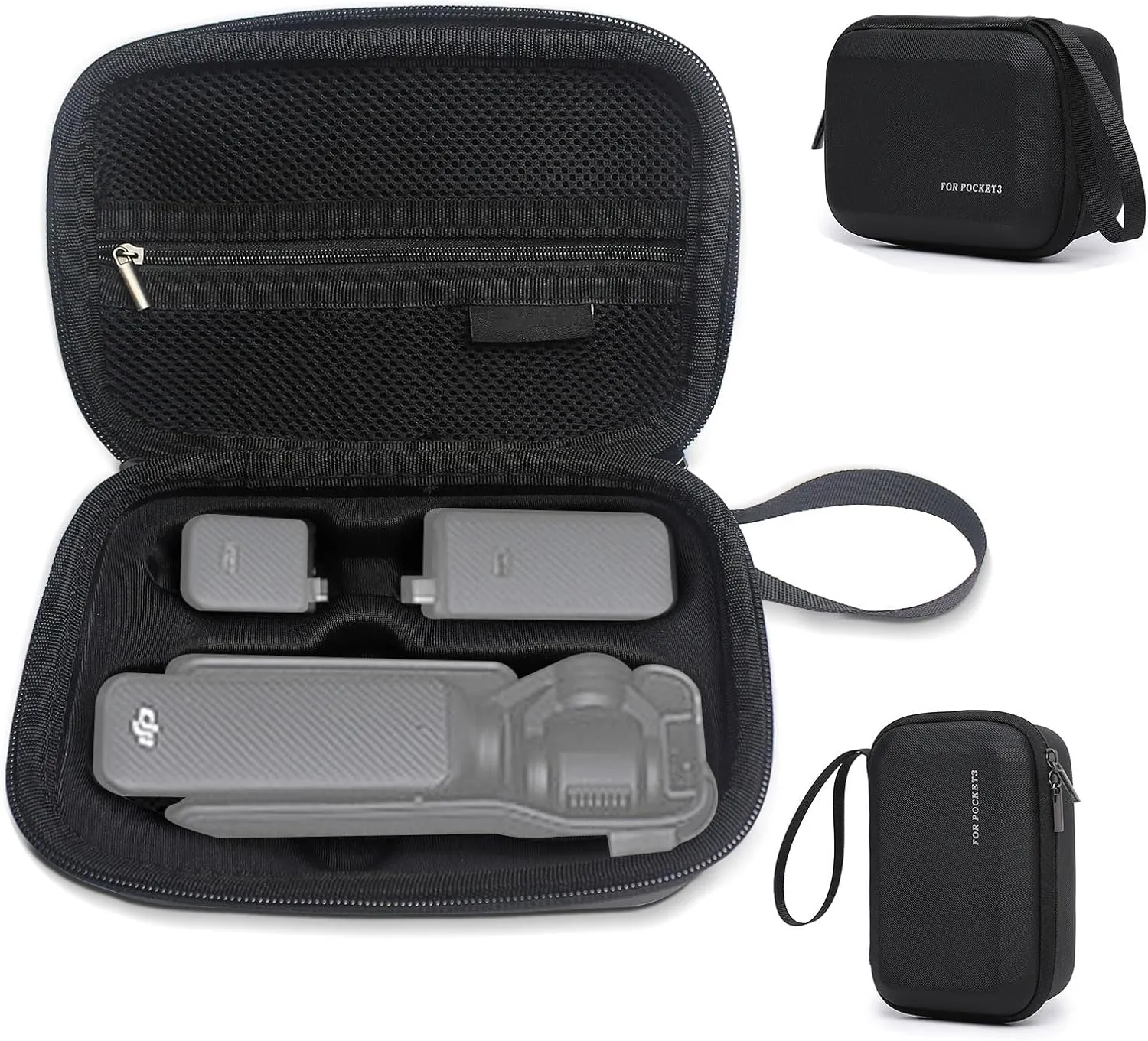 FiTSTILL Carrying & Protective Hard Shell Travel Storage Case Bag Compatible with Osmo Pocket 3 Creator Combo,Cameras Accessories Kit [Case Only]