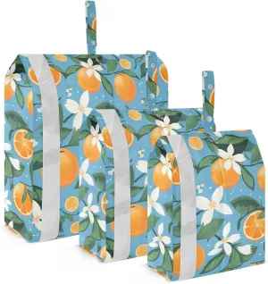 Fruit Flower Lemon Packing Cubes for Travel 3 Set Packing Cubes Large Luggage Accessories for Vacation Clothes