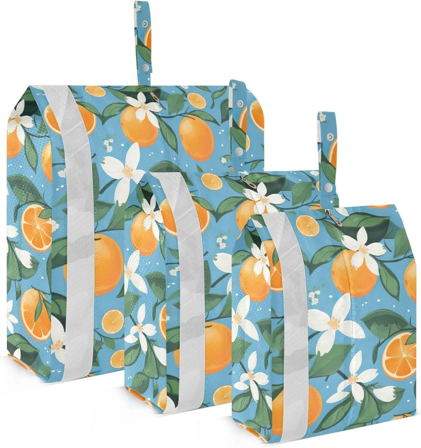 Fruit Flower Lemon Packing Cubes for Travel 3 Set Packing Cubes Large Luggage Accessories for Vacation Clothes
