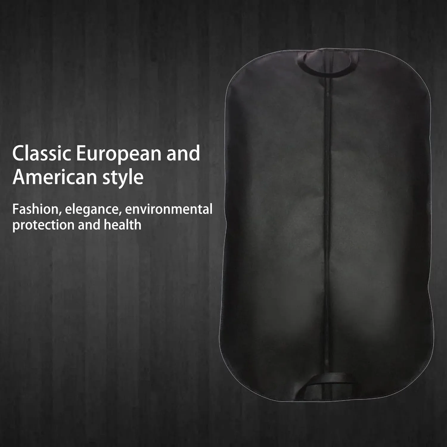Garment Bag Suit Bags for Travel and Storage 39.4x23.6 inches Hanging Garment Bags Gusseted Suit Cover Protector for Suit Coat, Dress,T-Shirt, Jacket, Suits, Coats (Black, One Size)
