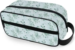Greenery Eucalyptus Travel Toiletry Bag for Men and Women Traveling Dopp Kit Shaving Bag for Toiletries Accessories