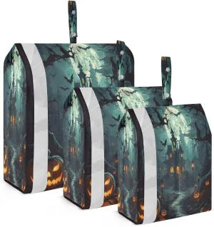 Halloween Night Lantern Compression Packing Cubes Luggage Organizer Bags for Travel Suitcase Organizer for Women Travel Accessories
