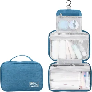 Hanging Toiletry Bags for Traveling Women,10 X 6.5 Inch Makeup Bag Organizer,Large Capacity Foldable Portable Travel Bag for Toiletries,Waterproof Cosmetic Travel Bag,Travel Essentials