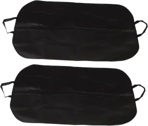 Happyyami 2 Pcs Portable Suit Dust Cover Garment Bag Medium for Travel and Business Household Clothes Protector Case Black for Wardrobe and Closet Storage