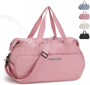 HEAD 32L Carry On Women Gym Duffel Bag with Shoes Compartment, Lightweight Crossbody Women Sport Bag for Men & Women, Workout Tote Bag Handbag for Business/Fitness/Yoga/Weekender Overnight