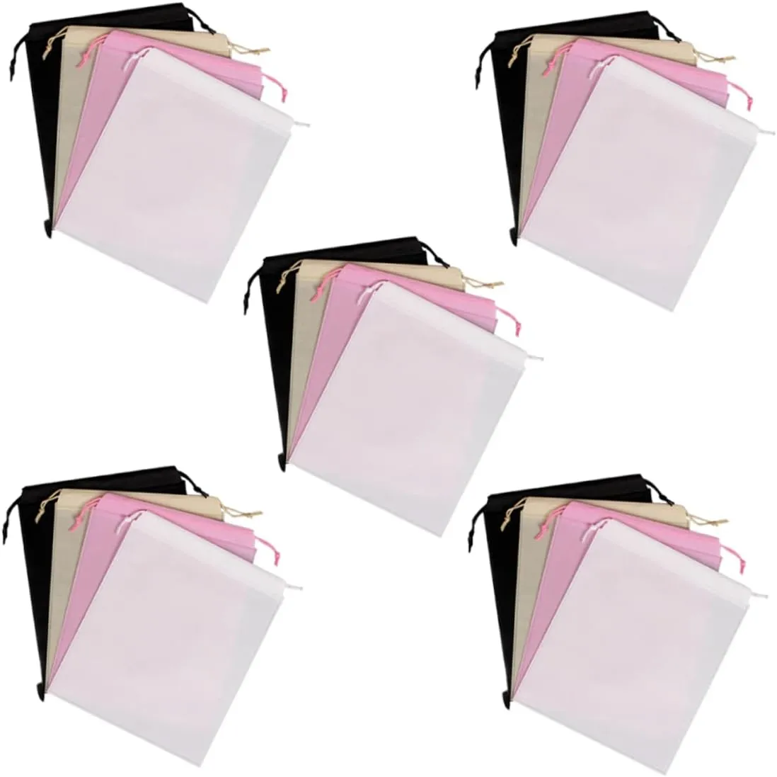 Homoyoyo Small Storage Bag for Duvet 20pcs Handbag Drawstring Sackpack Sack Backpack 20x27cm