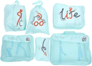 Homoyoyo Travel Suitcases Compression Storage Bag Set Luggage Organizer Packing Cubes for Travel