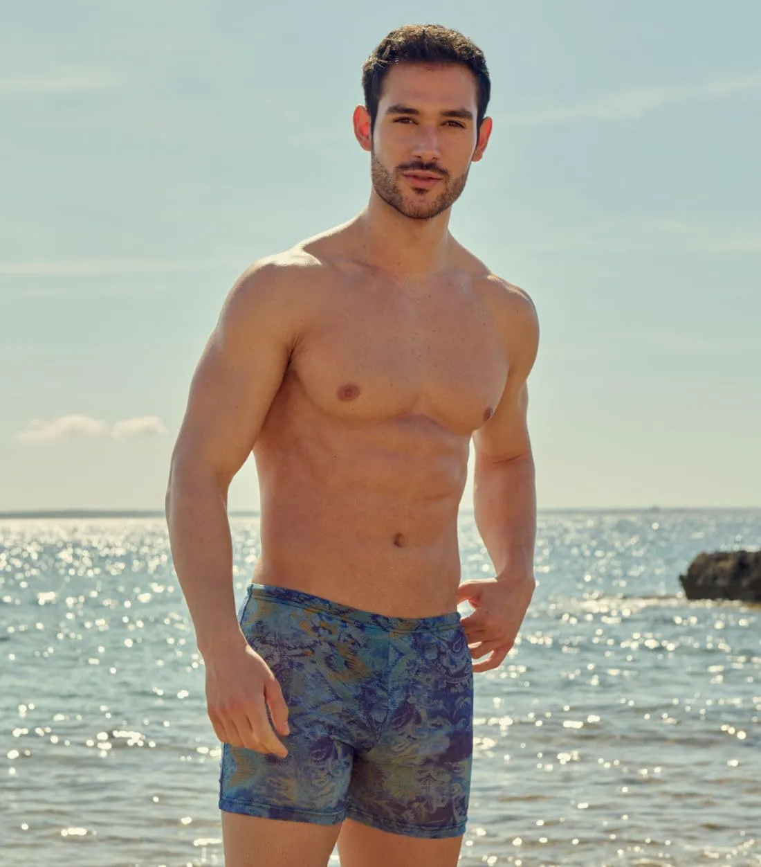 Kiniki Men's Tan Through Swim Shorts (5th Generation)