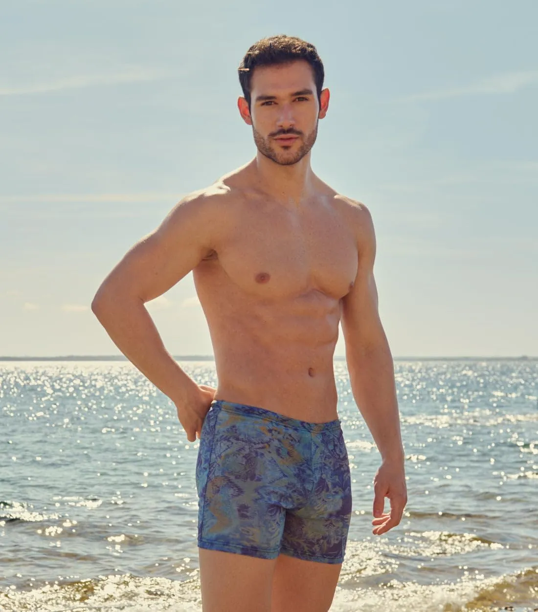 Kiniki Men's Tan Through Swim Shorts (5th Generation)