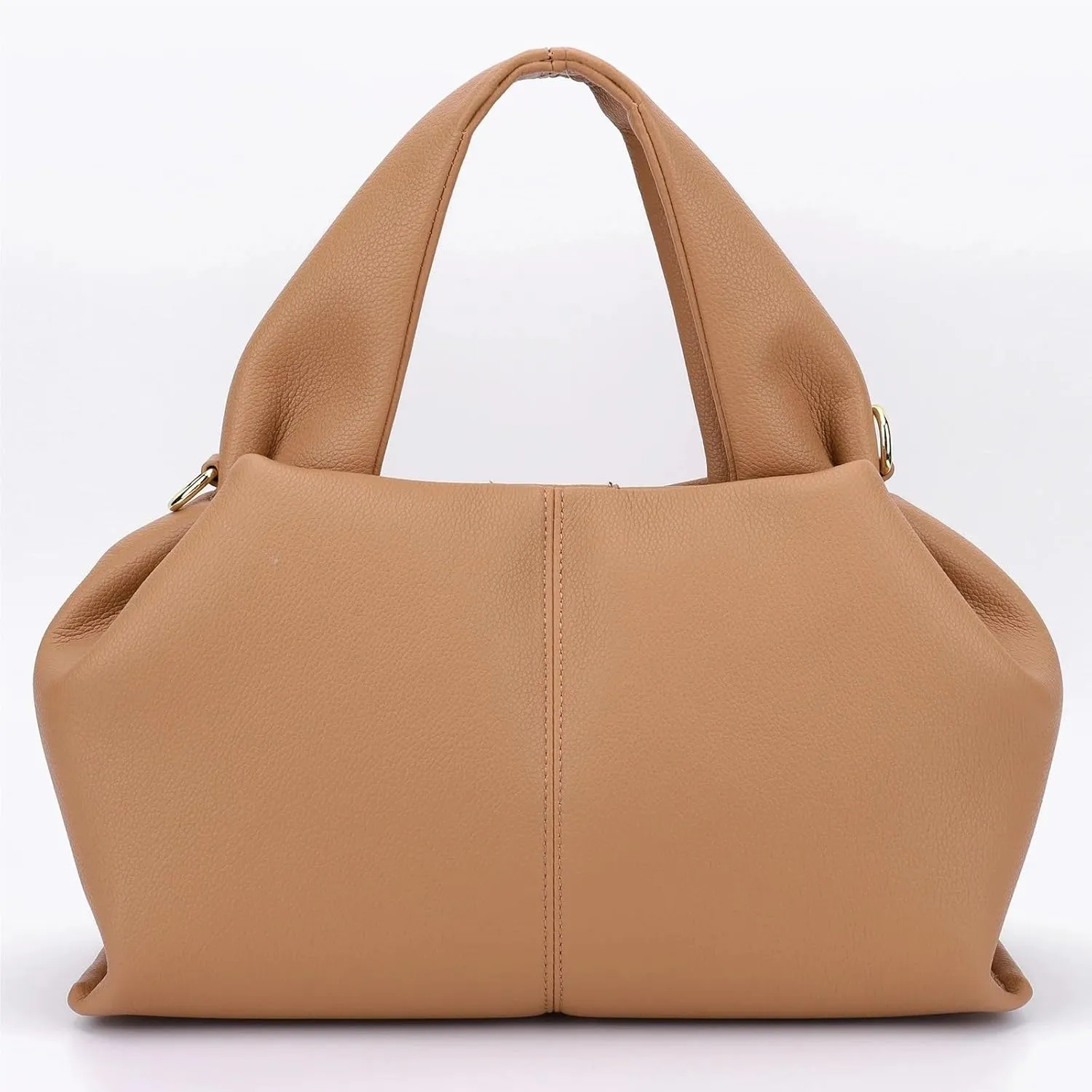 Ladies Large Capacity Tote Bag Women Solid Casual Grocery Bag Vintage Leather Crossbody Shoulder Bag Elegant Tote Handbag