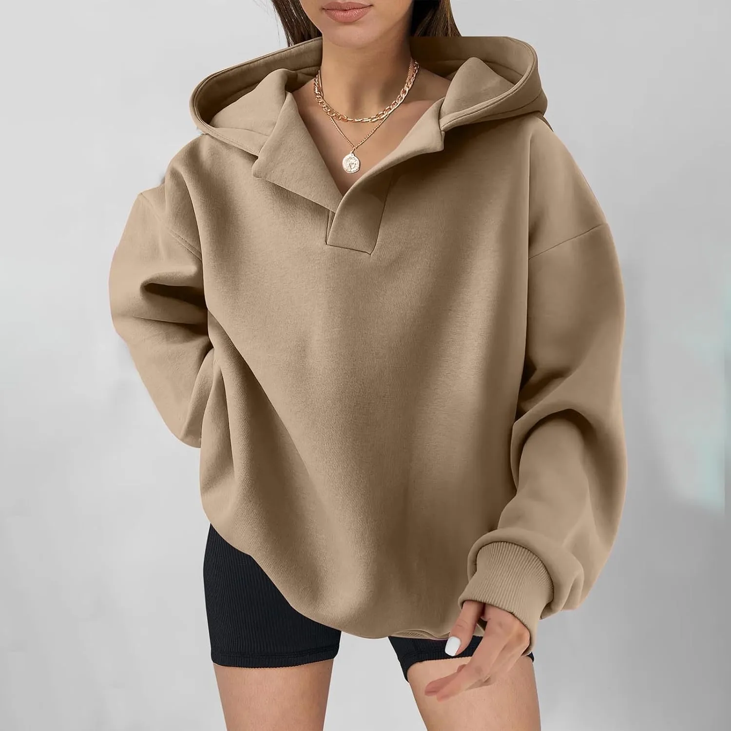 Lastesso Fall Fashion for Women 2024 Trendy Long Sleeve Hoodie Sweatshirt Oversized Comfort Pullover Preppy Clothes