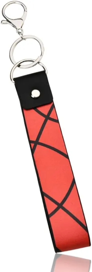 Leather Sports Wristlet Lanyard Keychain for Car Keys Cute Wristlet Strap for Wallet Purse Accessories for Men Women